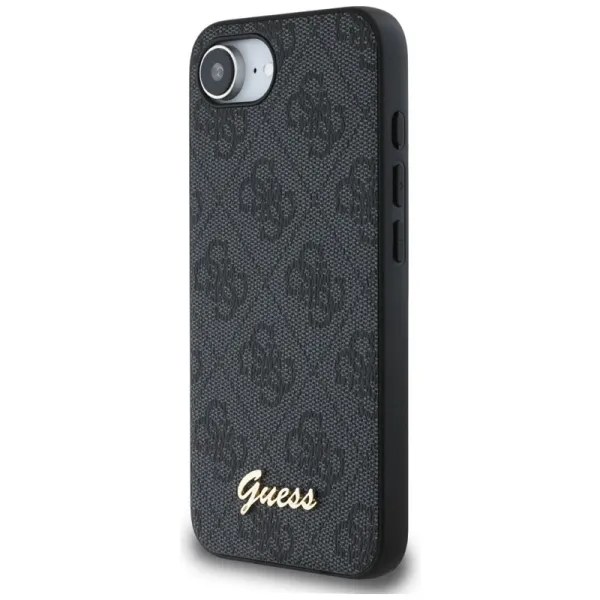 Guess 4G Script Logo MagSafe - Case for iPhone 16e (black)