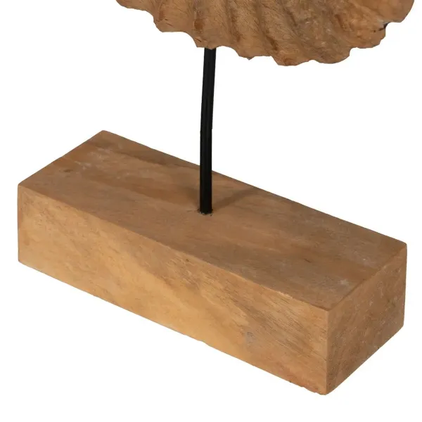 Sculpture Beige Mango wood 49,5 x 9 x 53,5 cm Snail