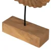 Sculpture Beige Mango wood 49,5 x 9 x 53,5 cm Snail