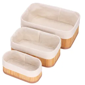 Bamboo organizers for cosmetics Springos HA0152 3 pcs | Buy online — Megaluks