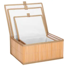 Bamboo organizers for cosmetics Springos HA0153 3 pcs. | Buy online — Megaluks
