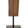 Decorative Figure Natural African Man 14,5 x 9 x 38,5 cm (2 Units)