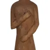 Decorative Figure Natural African Man 14,5 x 9 x 38,5 cm (2 Units)