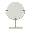 Decorative Figure White Golden Circle 28 x 10 x 38 cm