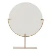 Decorative Figure White Golden Circle 45 x 10 x 57 cm