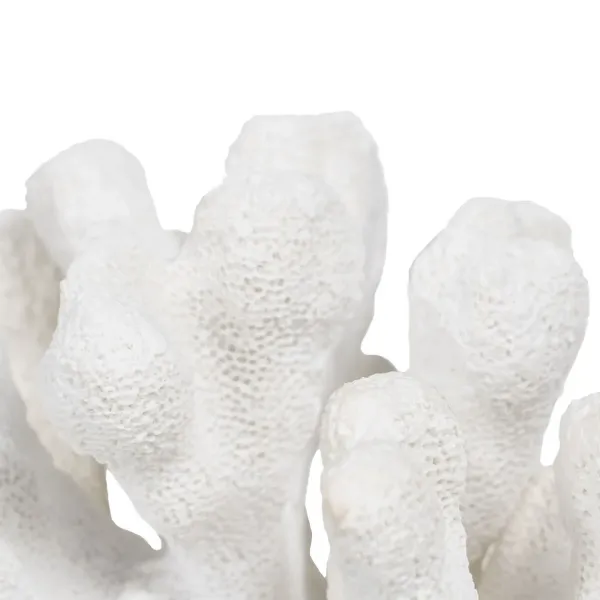 Decorative Figure White Coral 19 x 14 x 11 cm