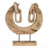 Decorative Figure Natural Horns 50 x 12 x 42 cm