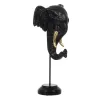 Decorative Figure Black Golden Elephant 20,5 x 14,3 x 35,5 cm