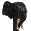 Decorative Figure Black Golden Elephant 20,5 x 14,3 x 35,5 cm