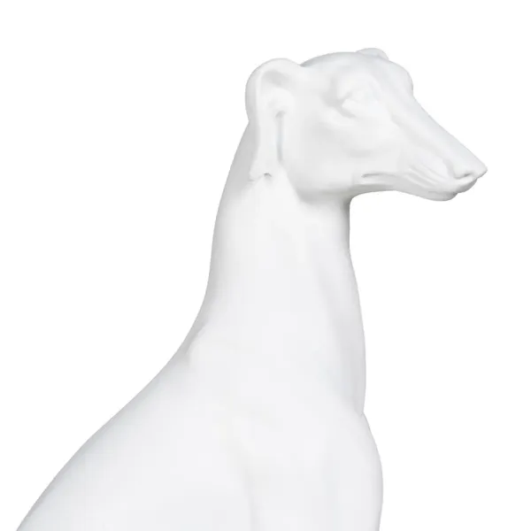 Decorative Figure White Dog 19 x 12 x 37,5 cm