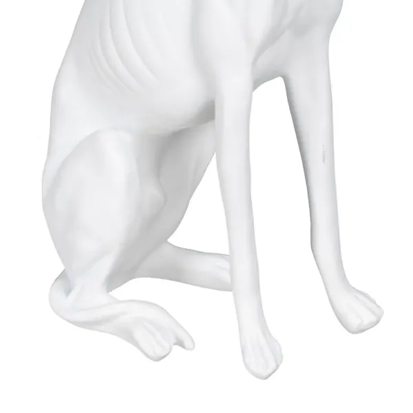 Decorative Figure White Dog 19 x 12 x 37,5 cm