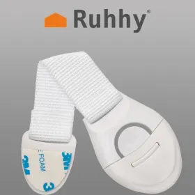 Turvallisuus - kaappien lukot 10 kpl, valkoinen