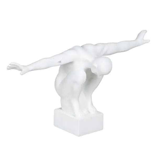 Decorative Figure White 39 x 15,5 x 19 cm