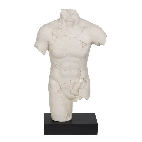 Decorative Figure Black Cream 26,5 x 14 x 45 cm