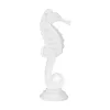 Decorative Figure White Sea Horse 11 x 9 x 31 cm