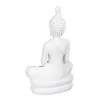 Decorative Figure White Buddha 24 x 14,2 x 41 cm