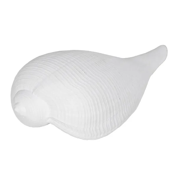 Decorative Figure White Snail 15 x 7 x 5 cm