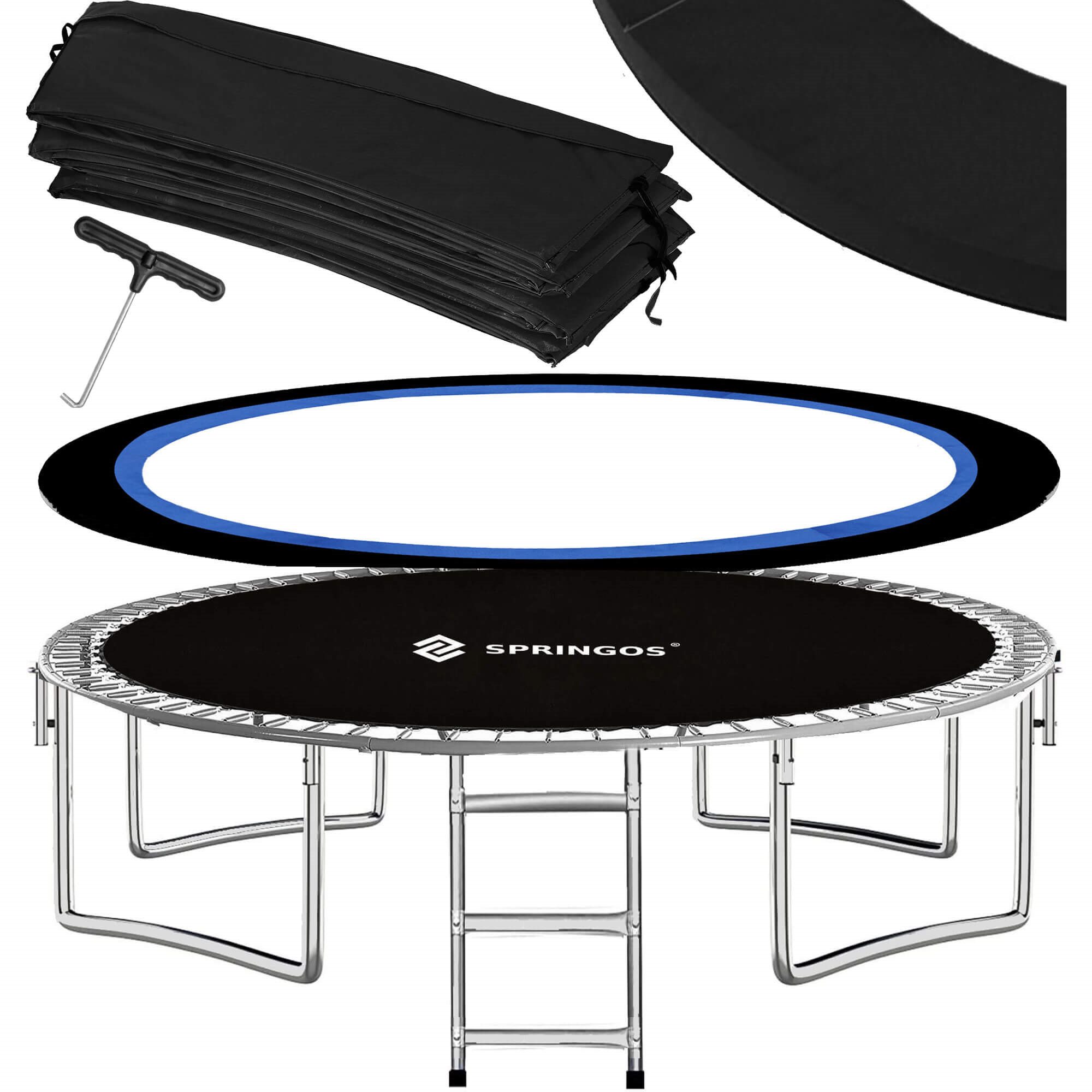 Dārza batuts Springos TP0004 427-435 cm 14ft | Pirkt tiešsaistē — Megaluks