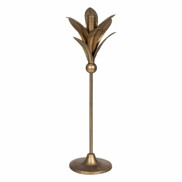 Candleholder Golden Iron 15 x 15 x 43 cm