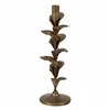 Candleholder Golden Iron 9,5 x 9,5 x 30 cm