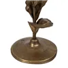 Candleholder Golden Iron 9,5 x 9,5 x 30 cm