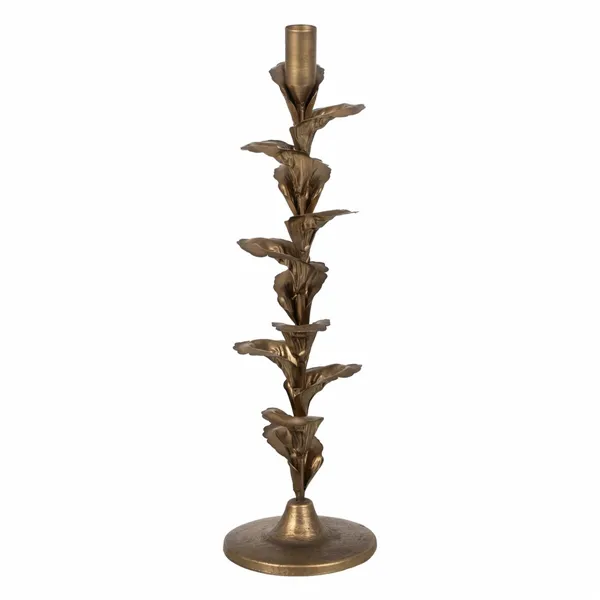 Candleholder Golden Iron 11,5 x 11,5 x 40 cm