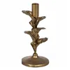 Candleholder Golden Iron 9,5 x 9,5 x 21 cm