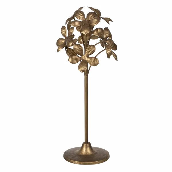 Candleholder Golden Iron 15 x 15 x 40 cm