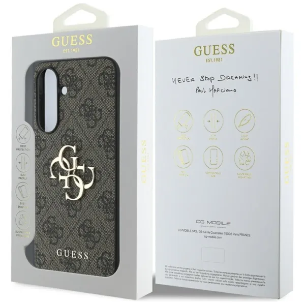 Guess Big 4G Logo Classic Logo - Case for Samsung Galaxy A56 5G (brown)