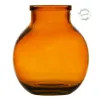 Vase Amber recycled glass 21 x 21 x 25 cm