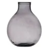 Vase Grey recycled glass 37 x 37 x 46 cm