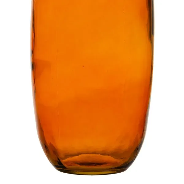 Vase Amber recycled glass 13 x 13 x 31 cm