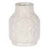 Vase White Ceramic 22 x 22 x 28 cm