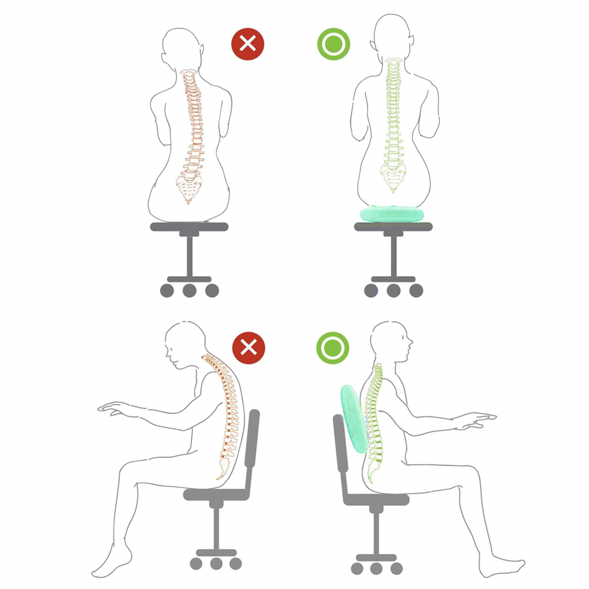Fitness Sensor pagalvė+siurblys Springos FA0077 | Pirkti internetu — Megaluks