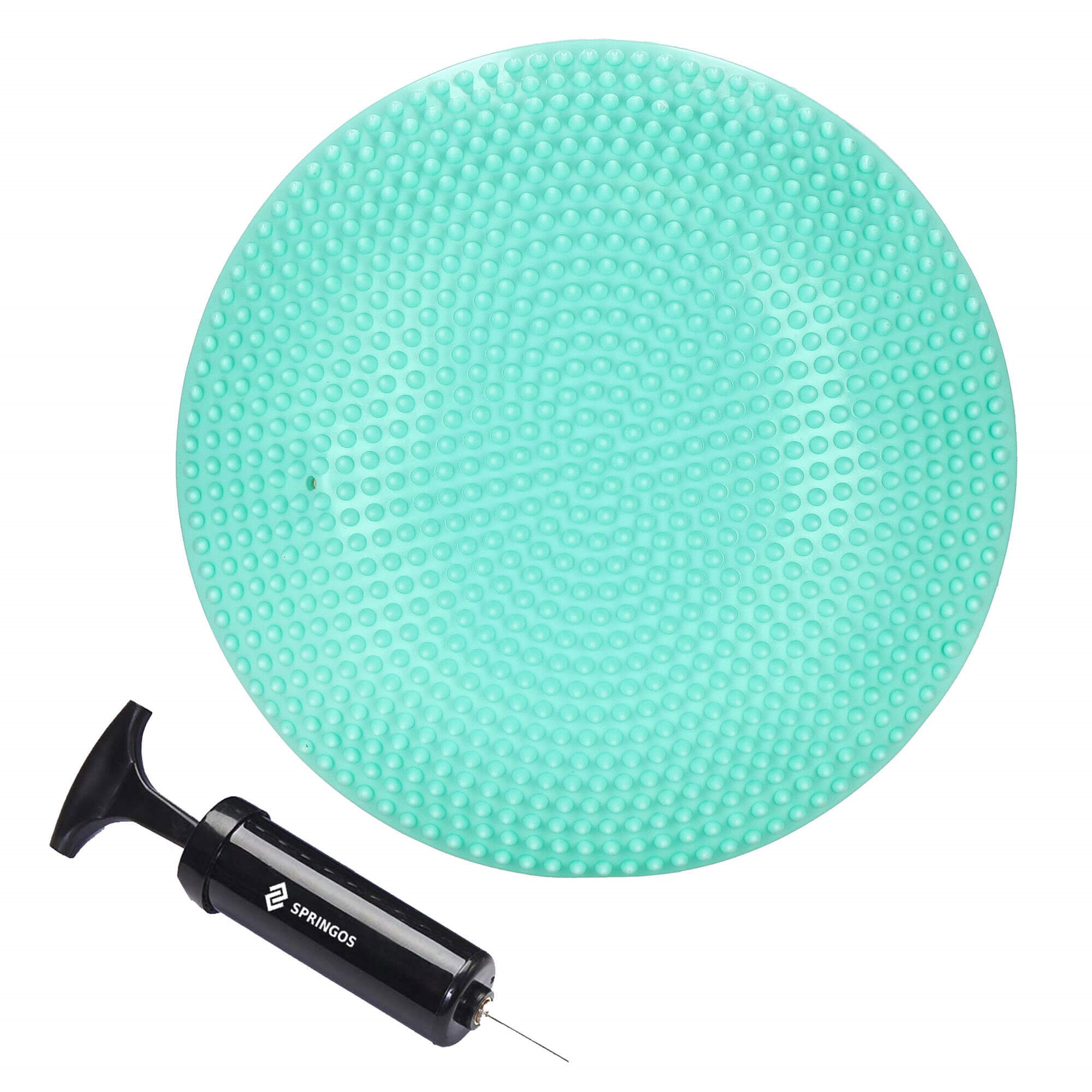 Fitnesa līdzsvara spilvens+pumpis Springos FA00 | Pirkt tiešsaistē — Megaluks