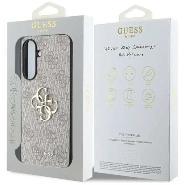 Guess Big 4G Logo Classic Logo - Case for Samsung Galaxy A36 5G (pink)