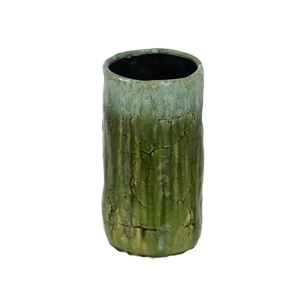 Vase Green Ceramic 17,5 x 17,5 x 33 cm