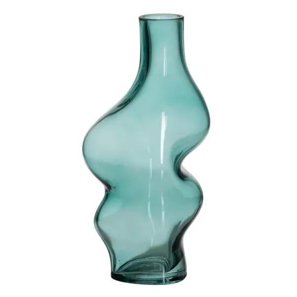 Vase Green Crystal 12,5 x 10 x 25 cm