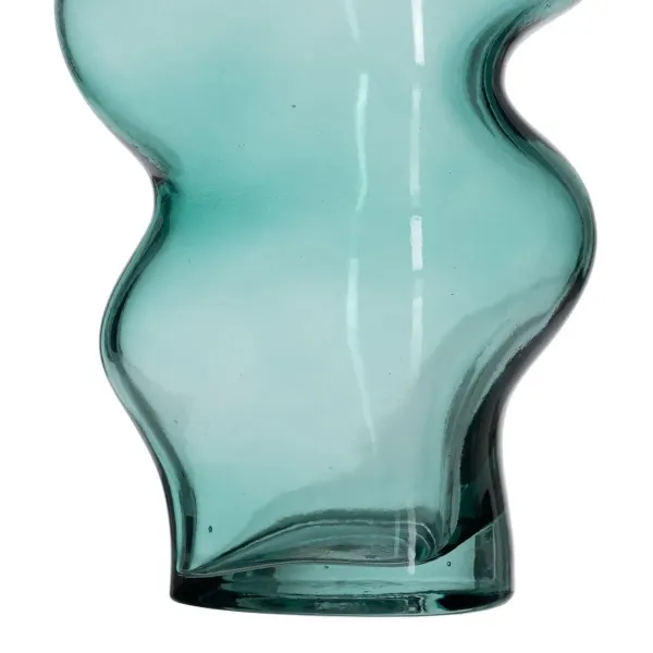 Vase Green Crystal 12,5 x 10 x 25 cm