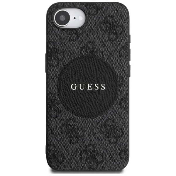 Guess 4G Circle Classic Logo MagSafe - Case for iPhone 16e (black)