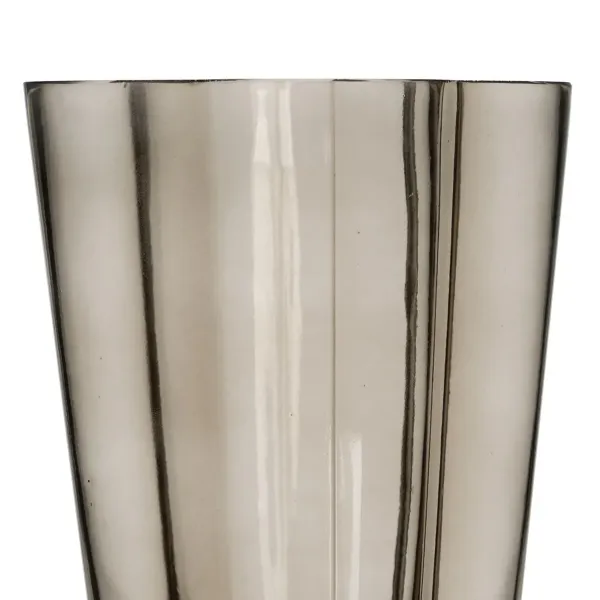 Vase Grey Crystal 15,5 x 15 x 25 cm