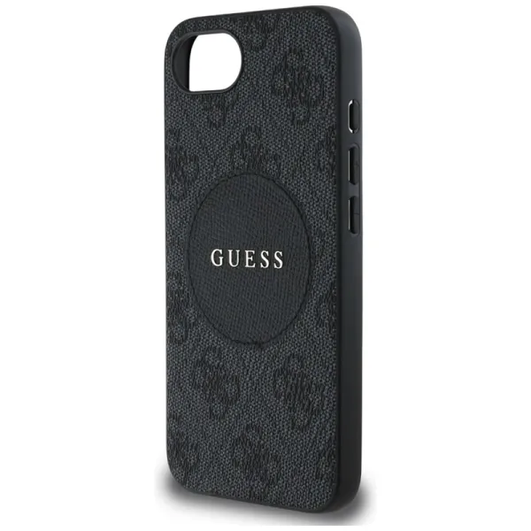 Guess 4G Circle Classic Logo MagSafe - Case for iPhone 16e (black)