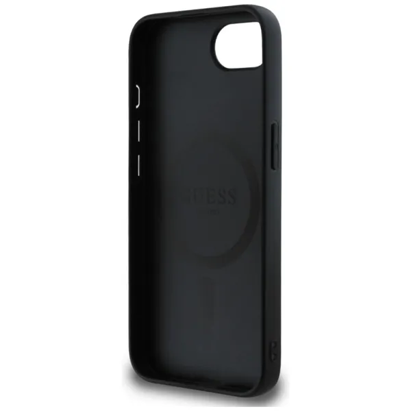 Guess 4G Circle Classic Logo MagSafe - Case for iPhone 16e (black)