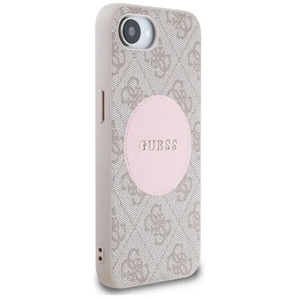 Guess 4G Circle Classic Logo MagSafe - Case for iPhone 16e (pink)