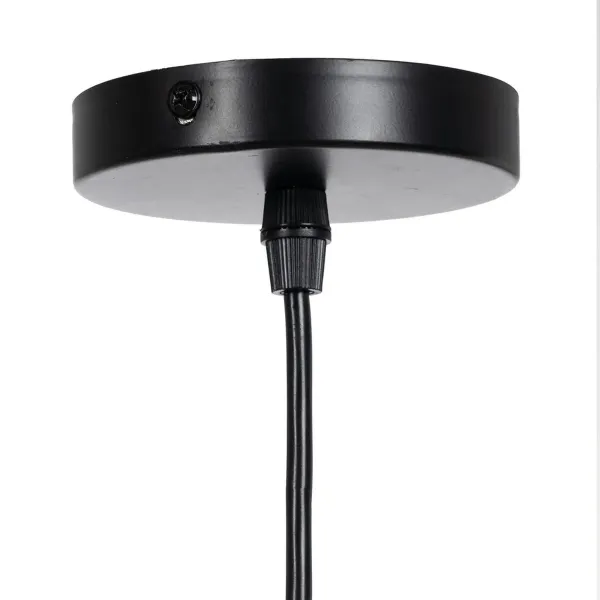 Ceiling Light Black Natural Wood Iron 220-240 V 35 x 35 cm