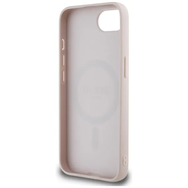 Guess 4G Circle Classic Logo MagSafe - Case for iPhone 16e (pink)