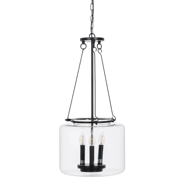 Ceiling Light Black Crystal Iron 220-240 V 35 x 35 x 72 cm