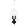 Ceiling Light Black Crystal Iron 220-240 V 33 x 33 x 54 cm