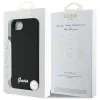 Guess Silicone Script Metal Logo MagSafe - Case for iPhone 16e (black)