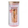 Alpina - Glass Jar/Storage Container with Lid 1250 ml 9.5 x 21 cm
